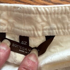 Bottega Veneta women Ivory Elastic-Waist Bottoms